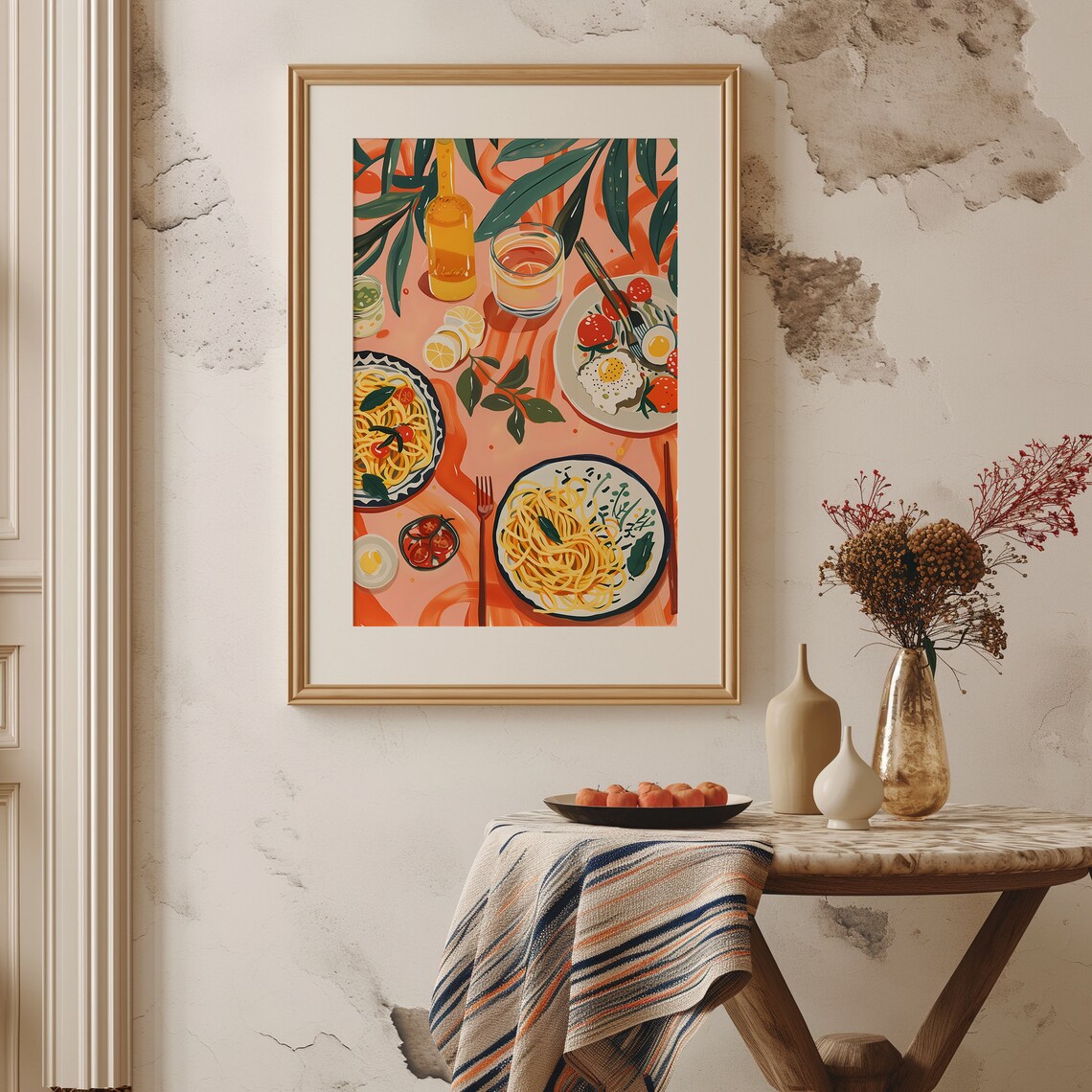 Pasta Food Poster, Italy Cuisine Kitchen Art Print - Image 2