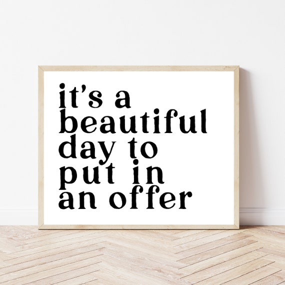 Real Estate Signs Realtor Office Decor Art Print