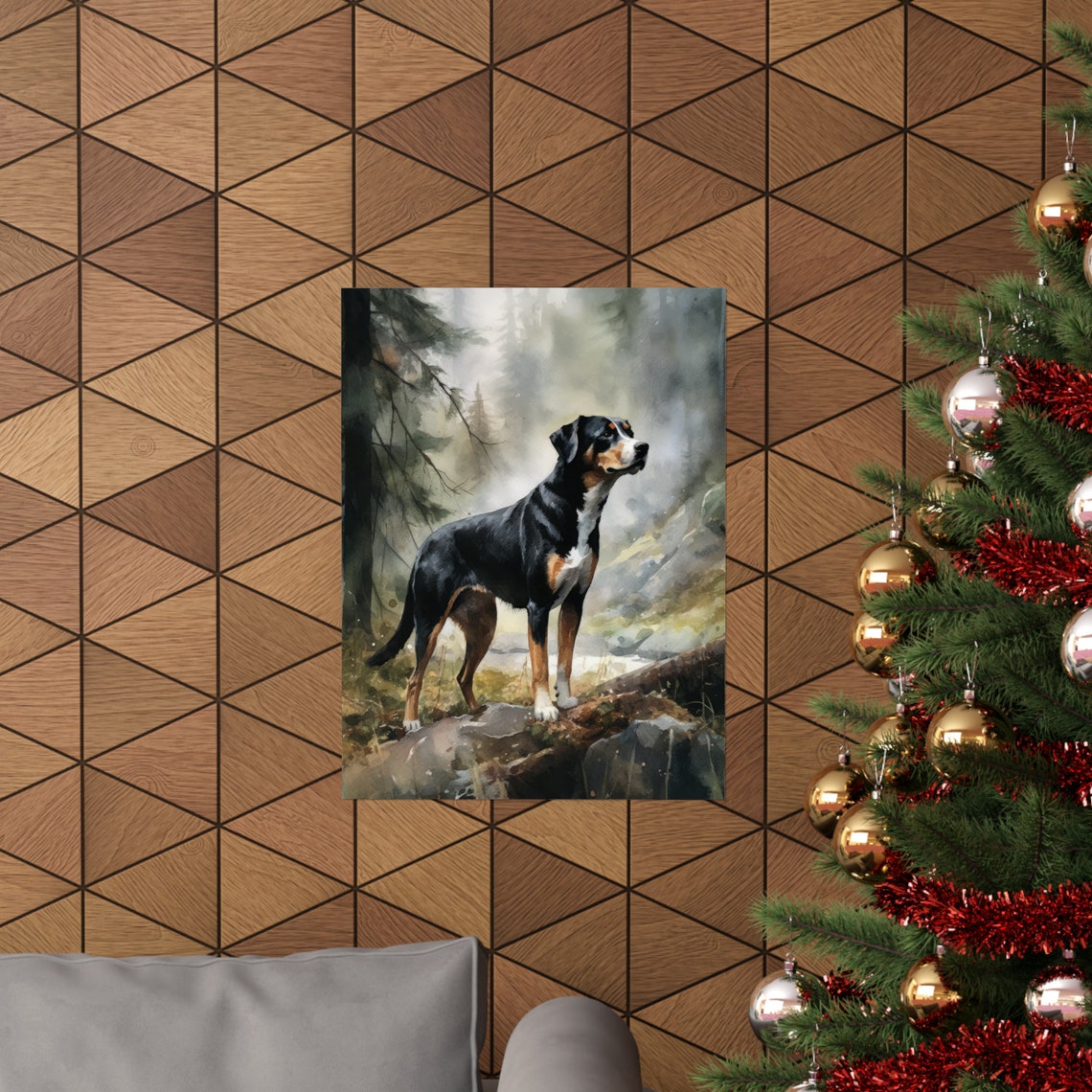 Entlebucher Mountain Dog Art Print Dog Wall Art Animal Art Print Animal Art Poster Dog Lover Gift Colorful Animal Wall Art Cool Dog - Image 3