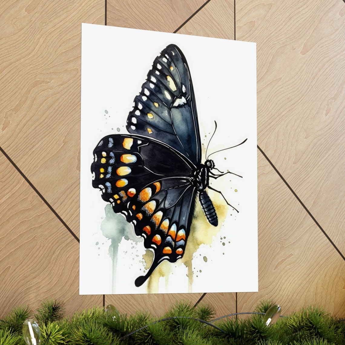 Swallowtail Butterfly Art Print Butterfly Home Dcor Watercolor Butterfly Painting Insect Wall Art Nature Lover Butterflies Artwork - Image 2