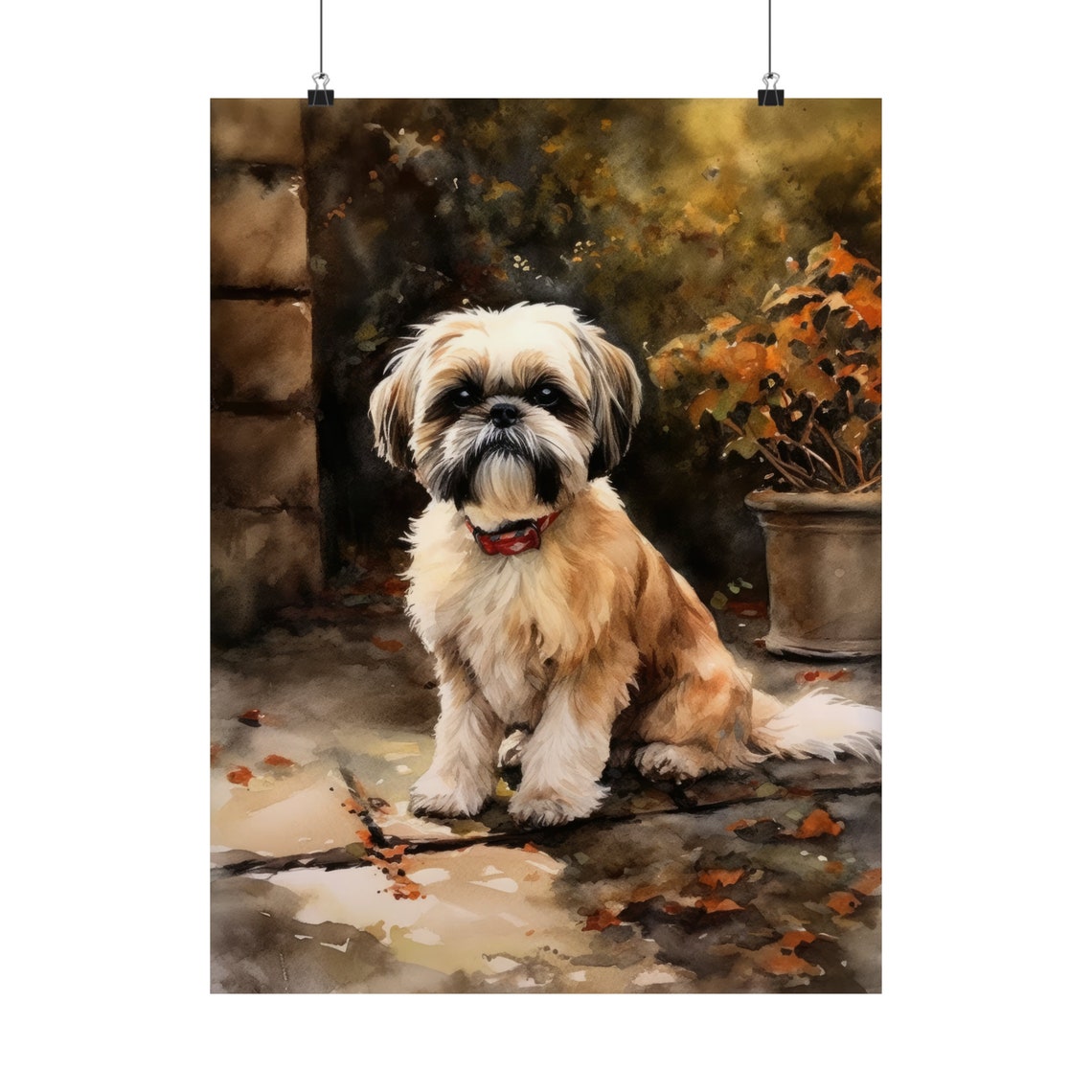 Shih Tzu Dog Art Print Dog Wall Art Animal Art Print Animal Art Poster Dog Lover Gift Colorful Animal Wall Art Cool Dog Art - Image 5