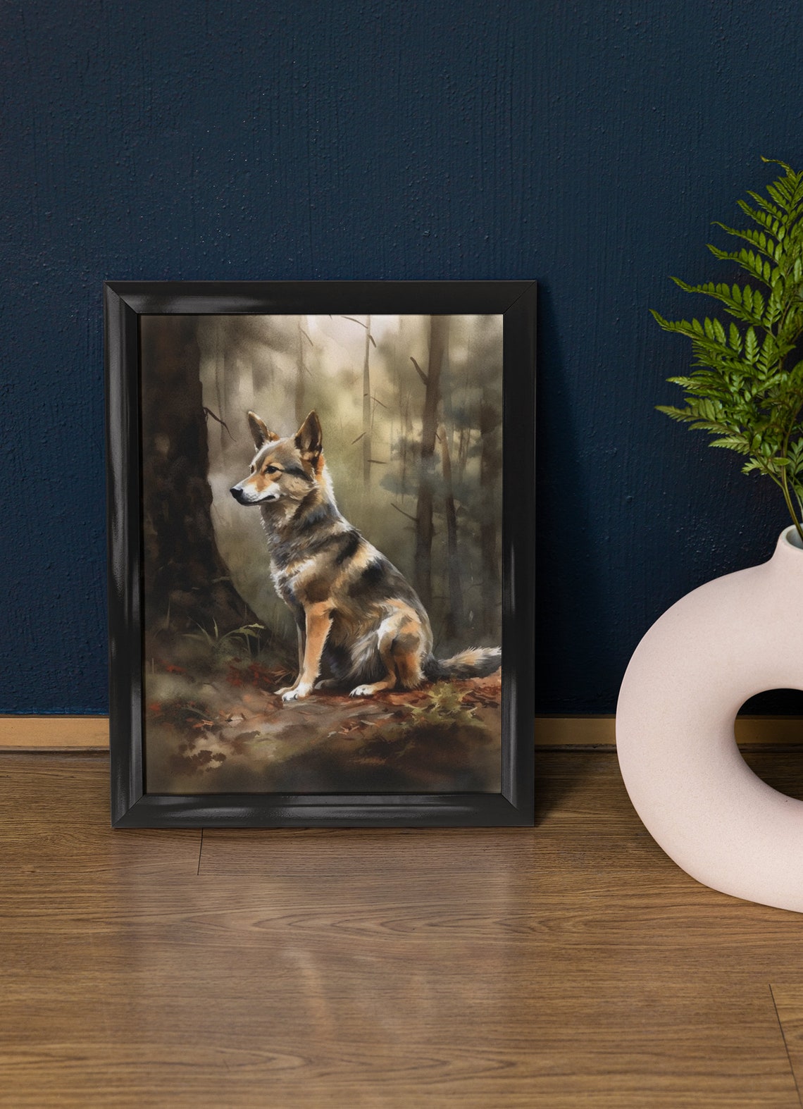 Swedish Vallhund Dog Art Print Dog Wall Art Animal Art Print Animal Art Poster Dog Lover Gift Colorful Animal Wall Art Cool Dog Art