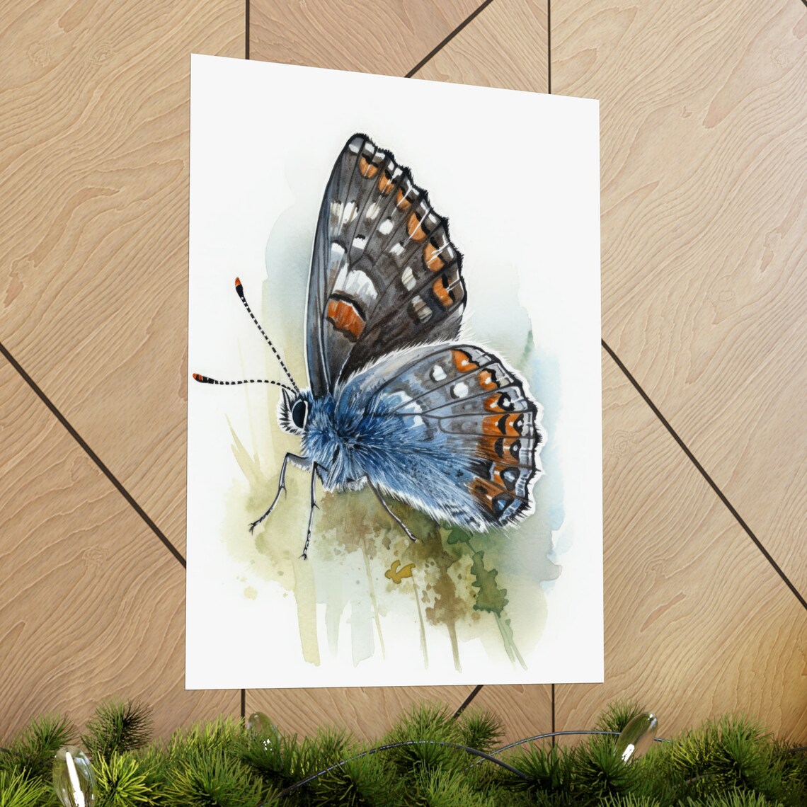 Western Pygmy Butterfly Watercolor Art Print - Image 2
