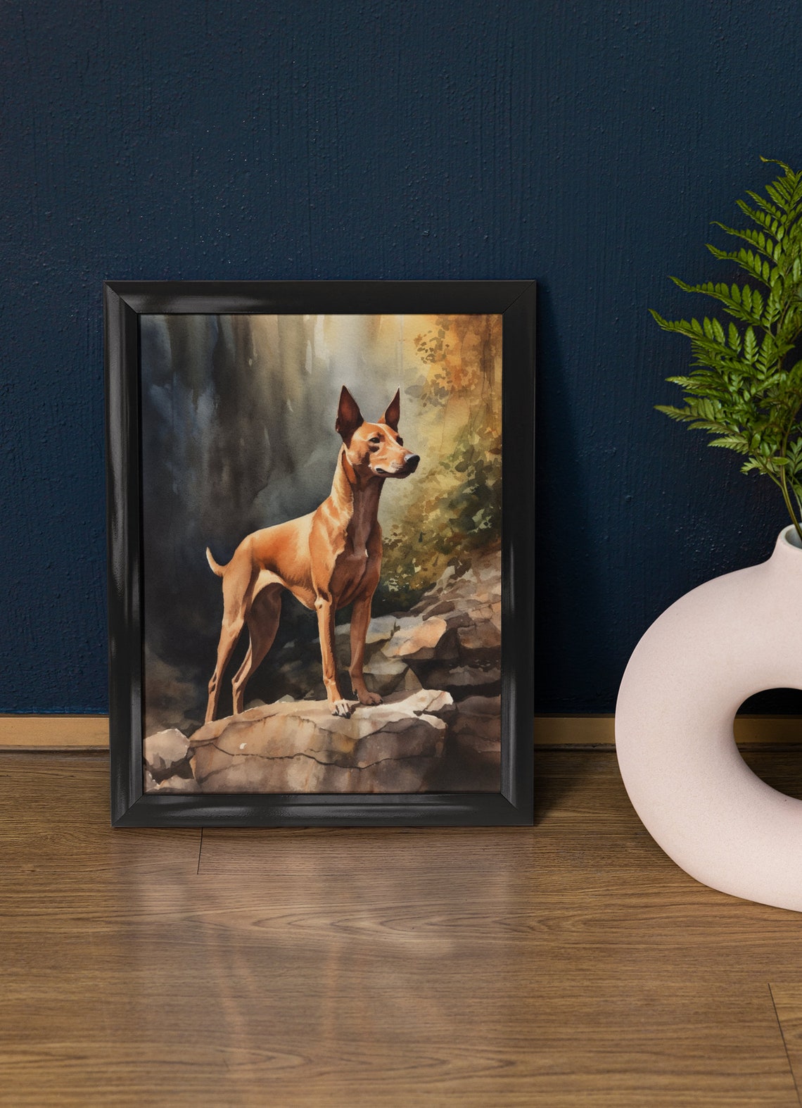 Pharaoh Dog Art Print Dog Wall Art Animal Art Print Animal Art Poster Dog Lover Gift Colorful Animal Wall Art Cool Dog Art