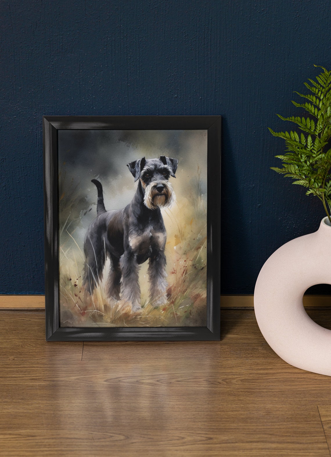 Standard Schnauzer Dog Art Print Dog Wall Art Animal Art Print Animal Art Poster Dog Lover Gift Colorful Animal Wall Art Cool Dog Art