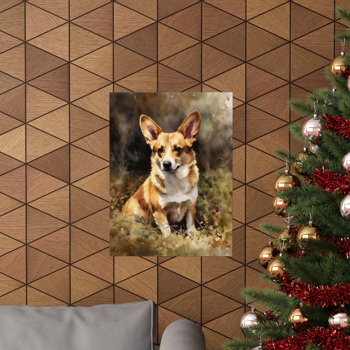 Cardigan Welsh Corgi Dog Art Print Dog Wall Art Animal Art Print Animal Art Poster Dog Lover Gift Colorful Animal Wall Art Cool Dog - Image 3
