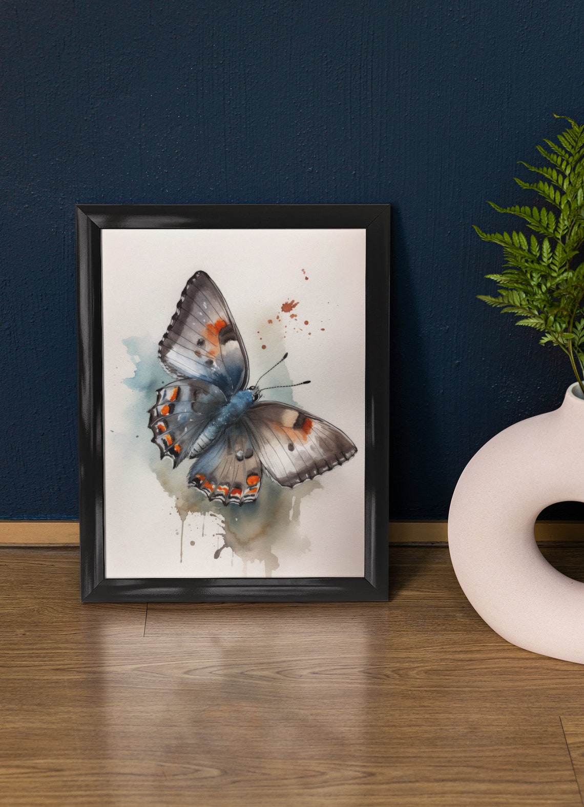 Gray Hairstreak Butterfly Art Print Butterfly Home Dcor Watercolor Butterfly Painting Insect Wall Art Nature Lover Butterflies Artwork
