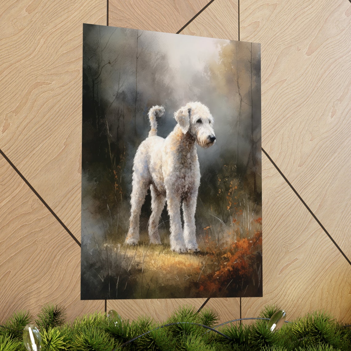 Bedlington Terrier Dog Art Print Dog Wall Art Animal Art Print Animal Art Poster Dog Lover Gift Colorful Animal Wall Art Cool Dog Art - Image 2