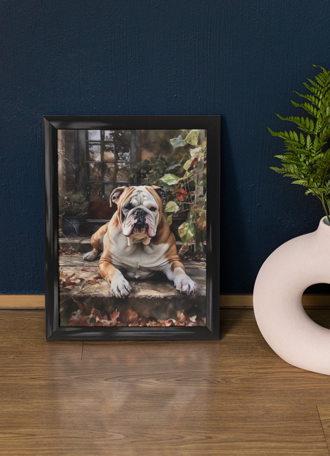 Bulldog Dog Art Print Dog Wall Art Animal Art Print Animal Art Poster Dog Lover Gift Colorful Animal Wall Art Cool Dog Art