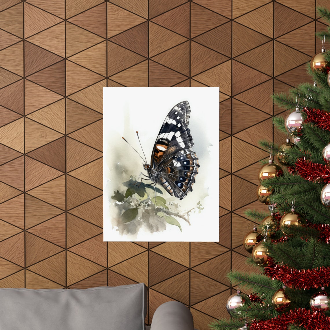 Admiral Butterfly Art Print Butterfly Home Dcor Watercolor Butterfly Painting Insect Wall Art Nature Lover Butterflies Artwork - Image 3