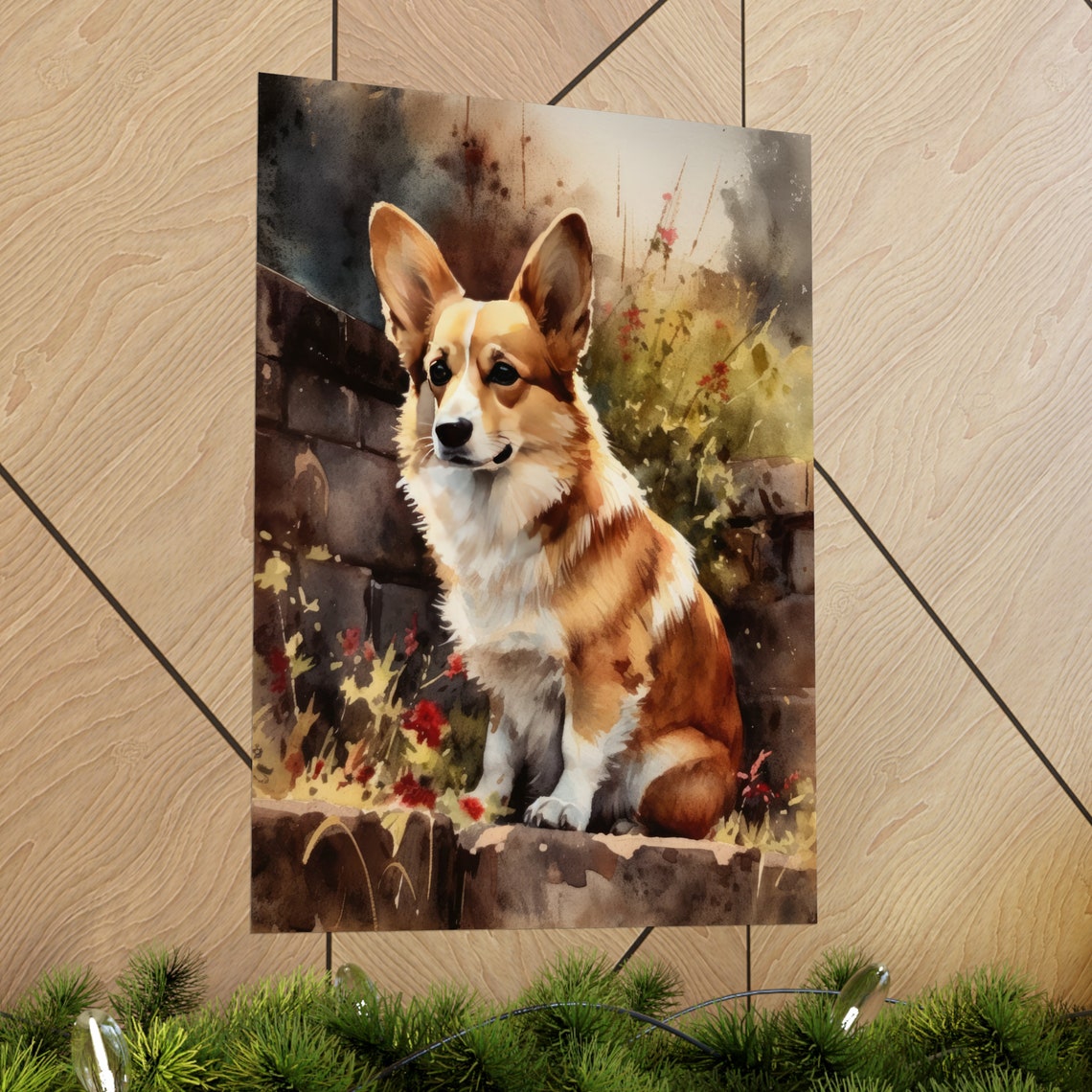Pembroke Welsh Corgi Dog Art Print Dog Wall Art Animal Art Print Animal Art Poster Dog Lover Gift Colorful Animal Wall Art Cool Dog - Image 2