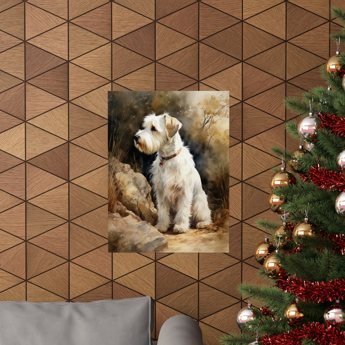 Sealyham Terrier Dog Art Print Dog Wall Art Animal Art Print Animal Art Poster Dog Lover Gift Colorful Animal Wall Art Cool Dog Art - Image 3