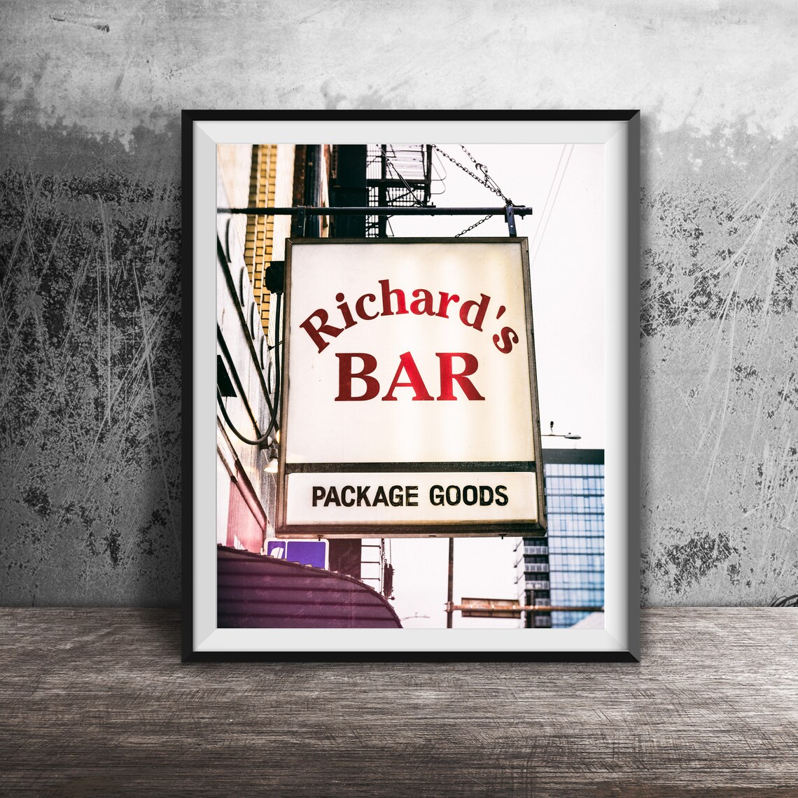 Richards Bar Chicago Sign Photo Art Print