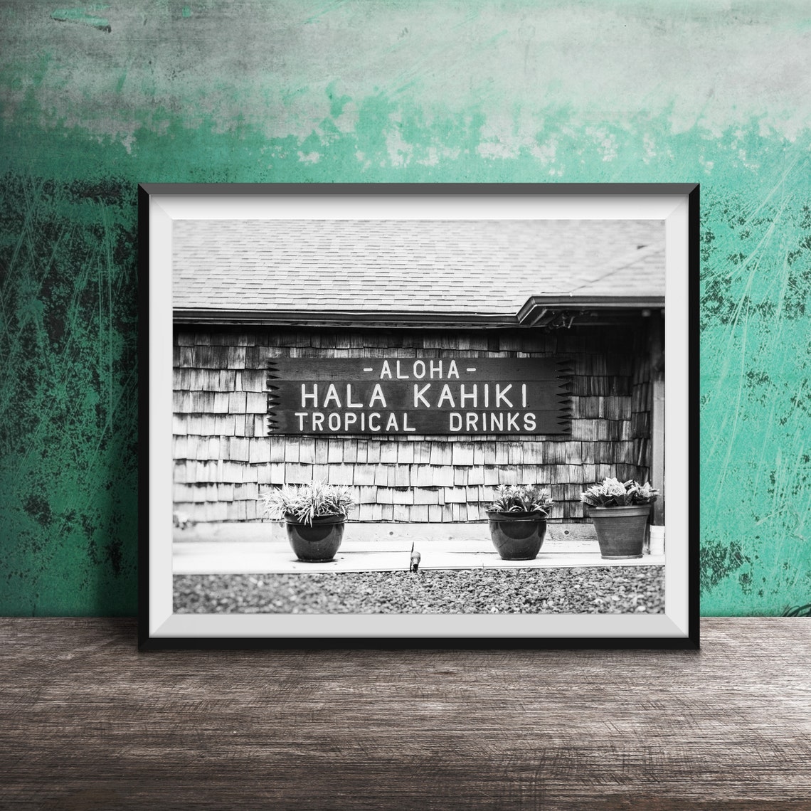 Hala Kahiki Aloha Tiki Bar Tropical Drinks Sign Photo Poster - Image 2