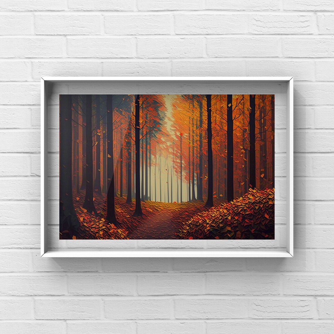 Autumn Forest, Fall Landscape Wall Art Print - Image 3