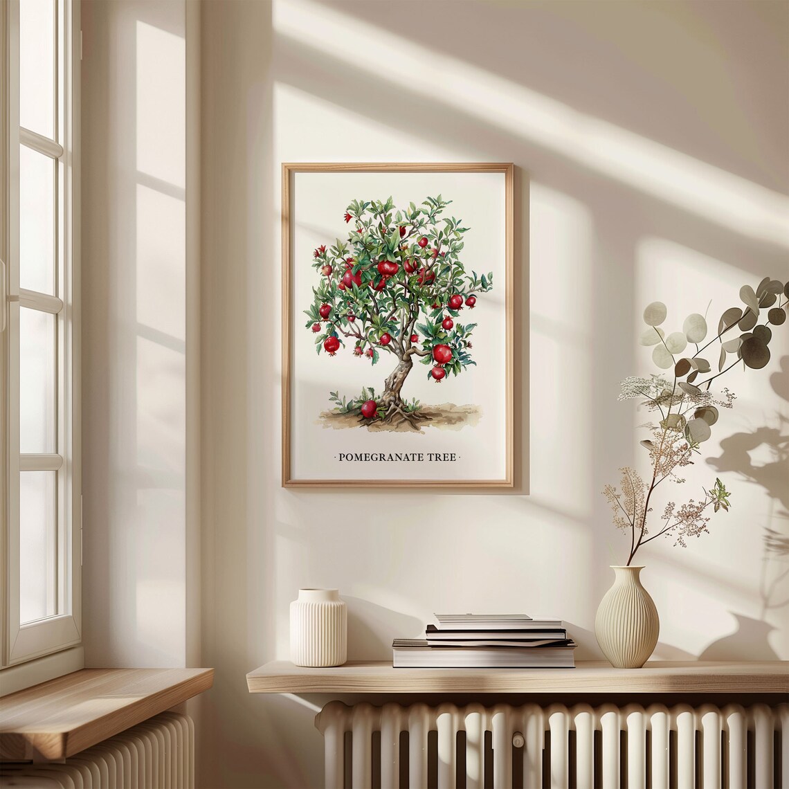 Pomegranate Tree Botanical Art Print, Kitchen Decor - Image 3