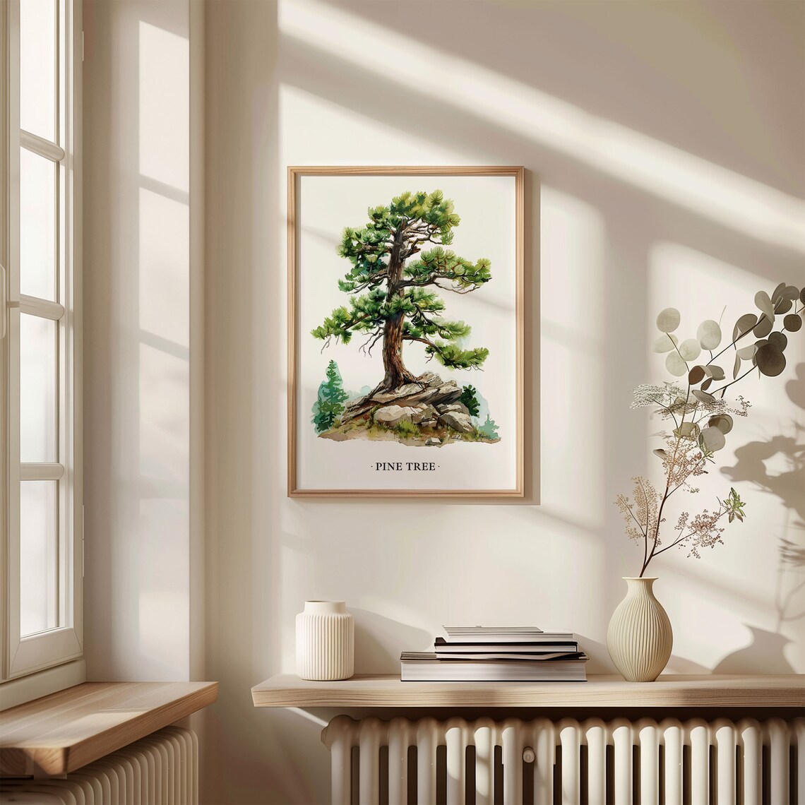 Pine Tree Nature Poster, Woodland Decor Art Print - Image 3