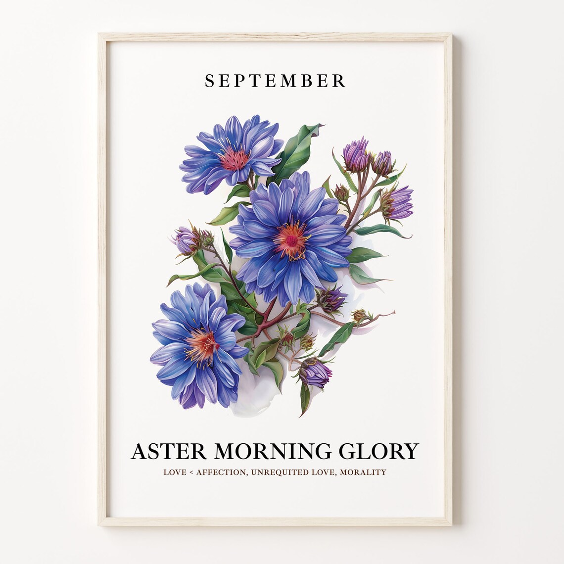 September Flower Market, 1960s Botanical Art Print