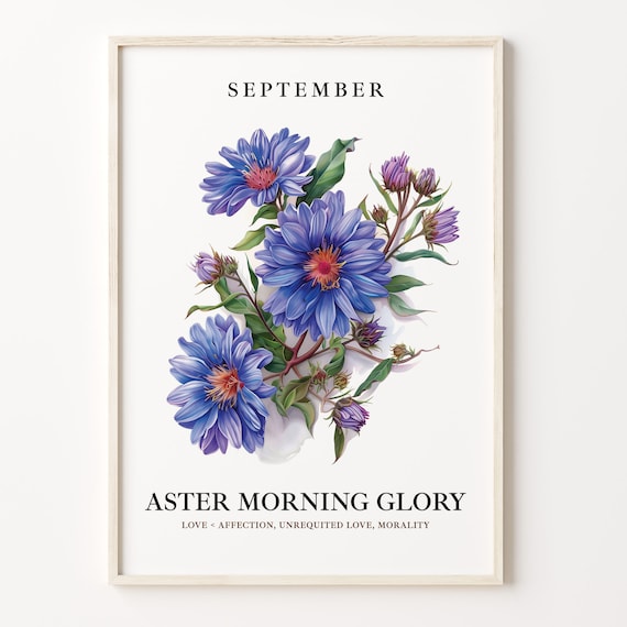 September Flower Market, 1960s Botanical Art Print