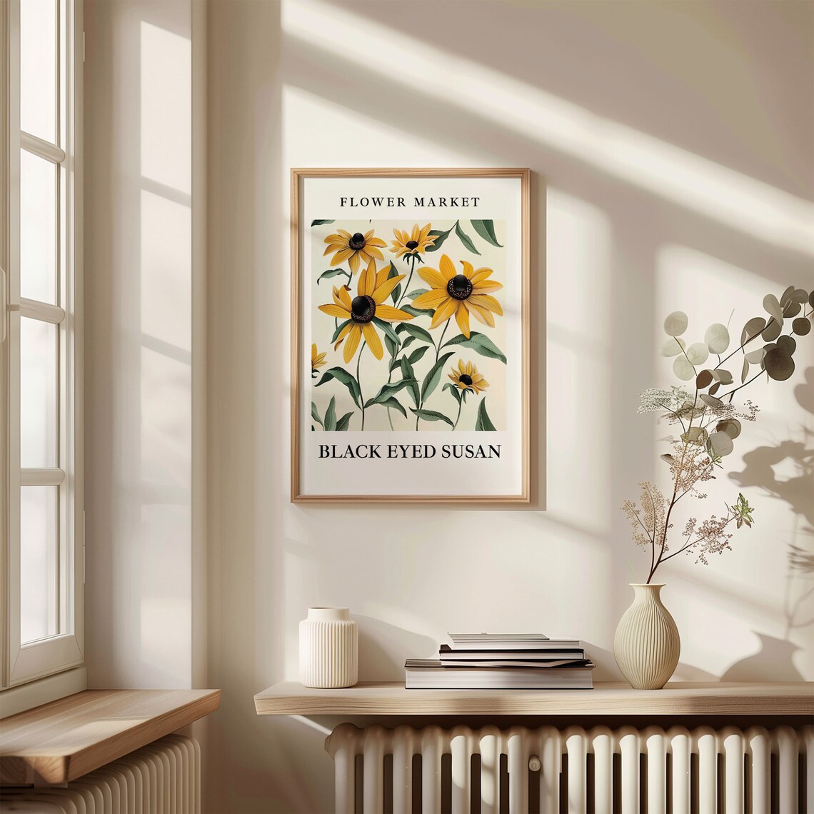 Black Eyed Susan Flower Market Botanical Art Print - Image 3