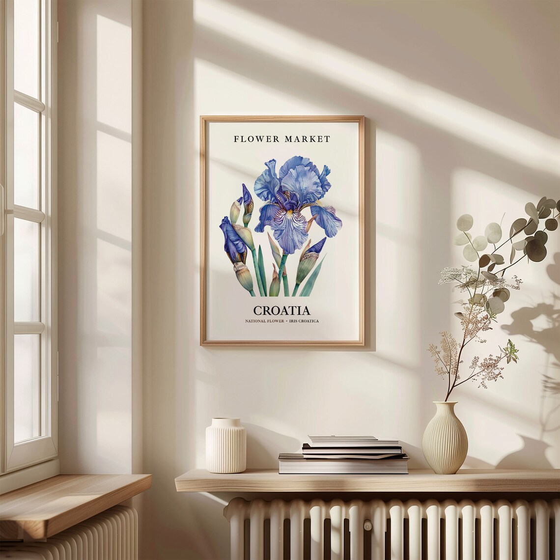 Croatia Flower Market Iris Croatica Art Print - Image 3