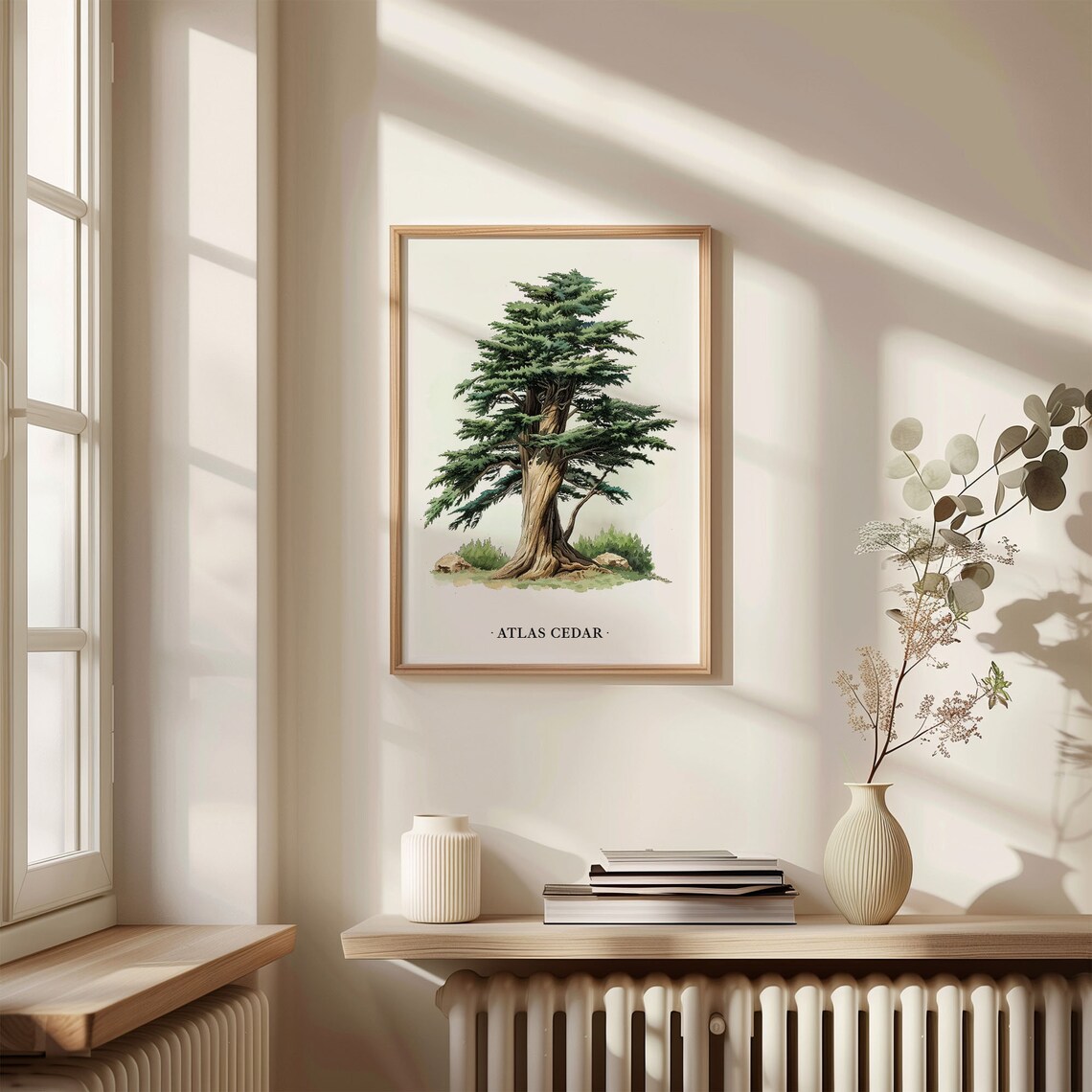 Atlas Cedar Tree Art Print, Botanical Wall Art - Image 3