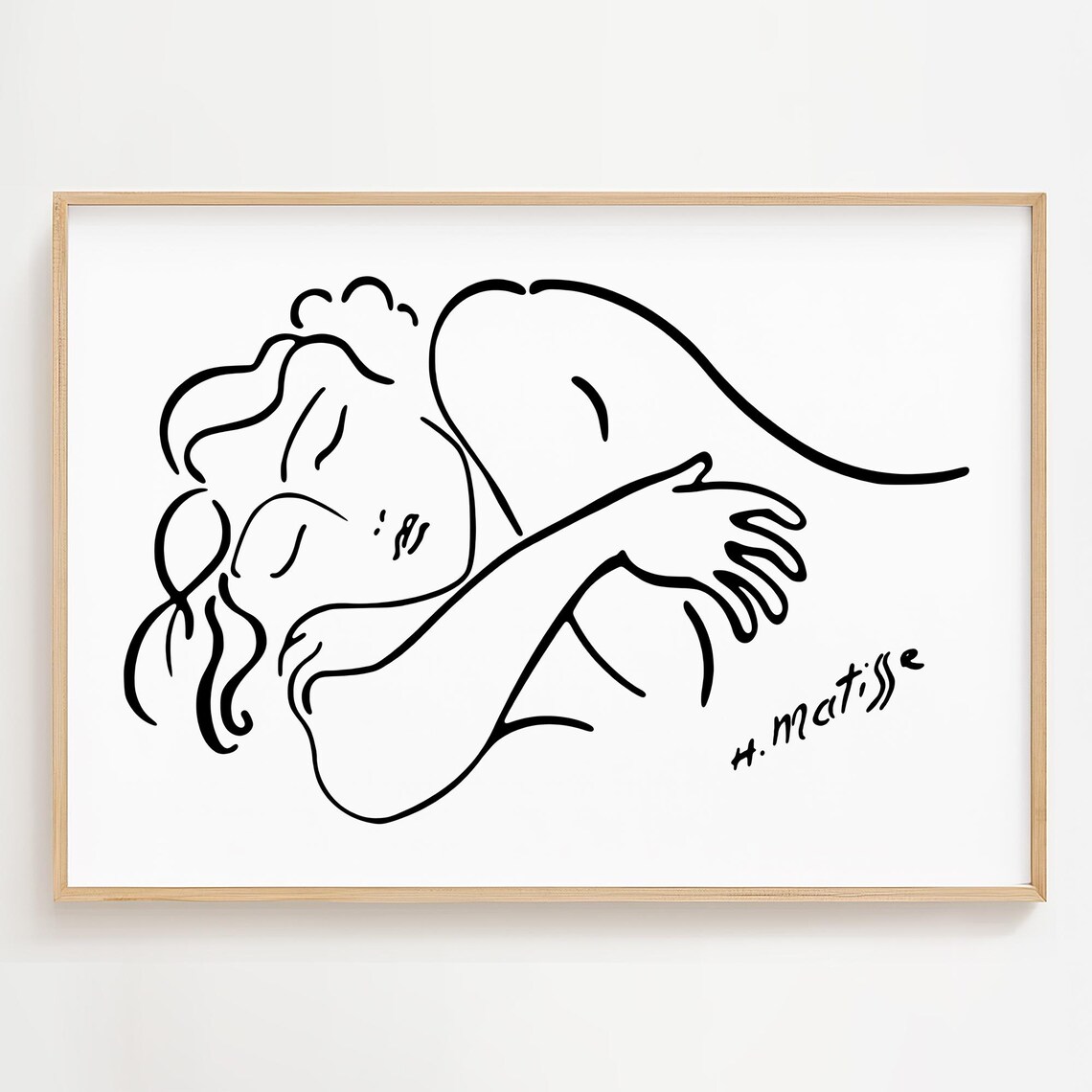 Matisse Woman Sketch Print, Minimalist Art Print