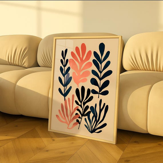 Matisse Botanical Print Prints Abstract Wall Art Poster For Apartment Decor