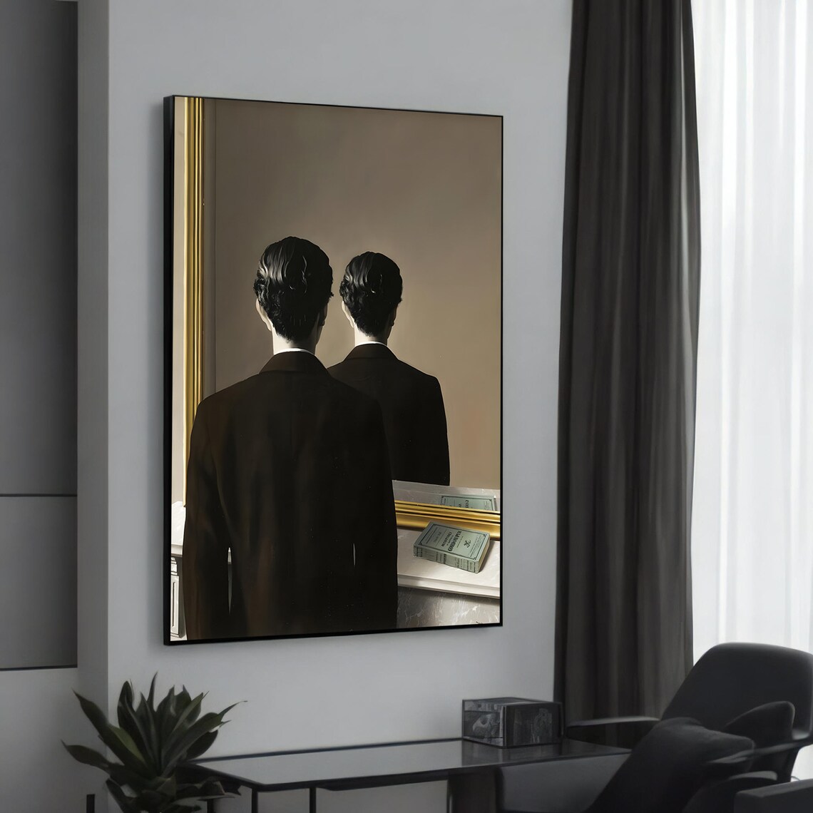 Ren Magritte Not To Be Reproduced Art Print