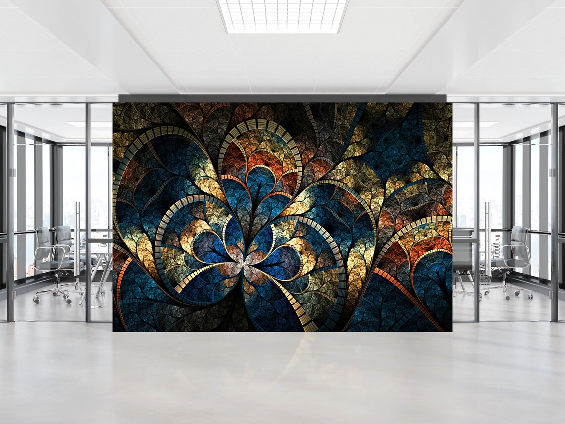 Fractal Pattern Abstract Painting, Art Print
