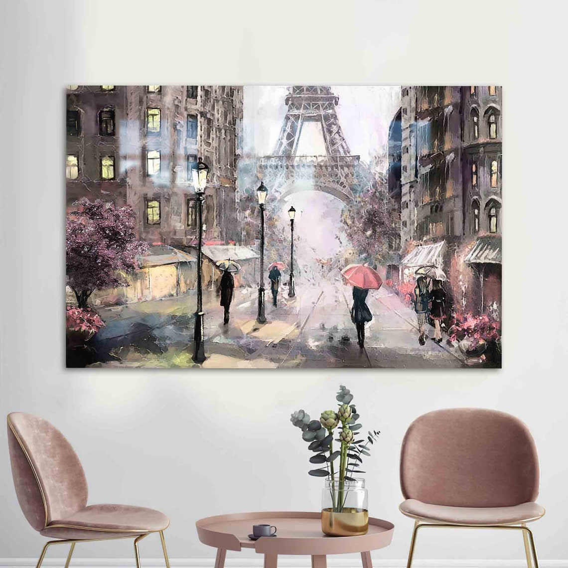 Eiffel Tower Landscape Art Print