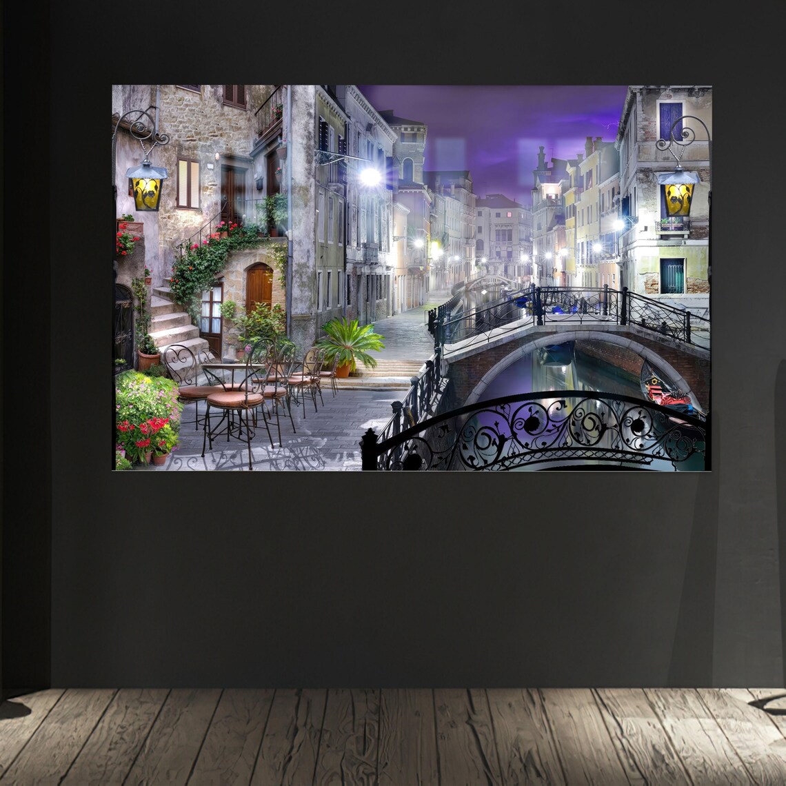 City Landscape Glass Decor Cityscape Wall Hanging Printing Baby Gift Personalized
