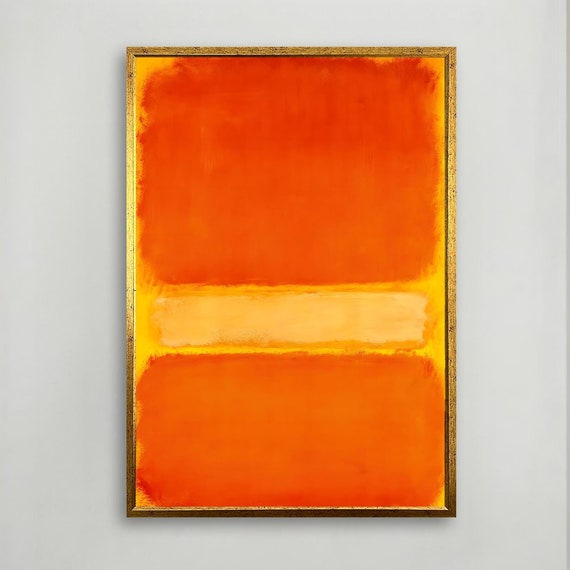 Mark Rothko Colorful Abstract Art Minimalist Painting Modern Wall Decor Contemporary Home Art Unique Gift Homeart Framed