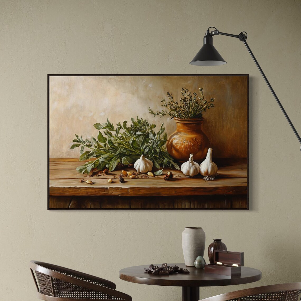 Rustic Kitchen Still Life, Farmhouse Culinary Decor - Image 4
