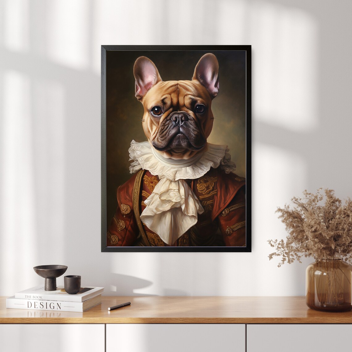 Vintage French Bulldog Portrait Art Print - Image 5