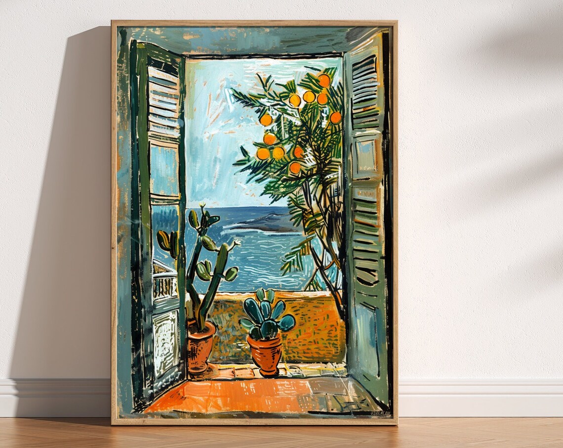 Open Window, Matisse Style Fauvism Art Print