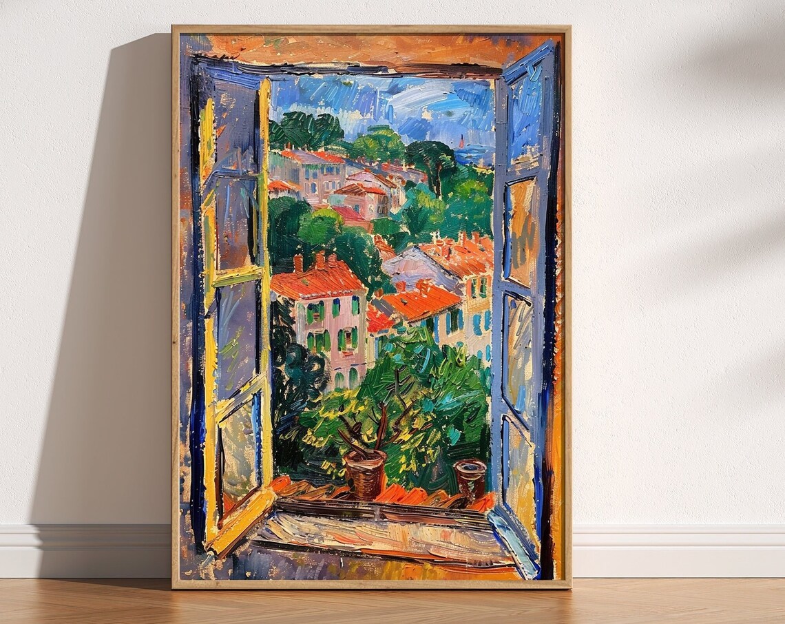 Open Window, Matisse-Inspired Vintage Poster