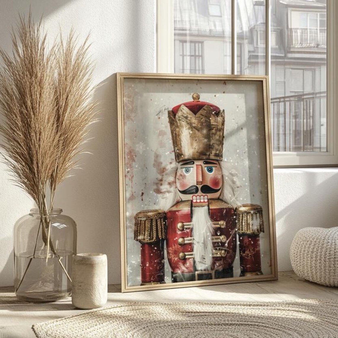 Christmas Nutcracker Minimalist Vintage Art Print - Image 6