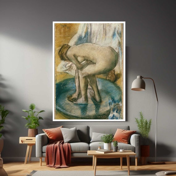 Edgar Degas Ballerinas Framed Modern Canvas Wall Art Print Ready To Hang Gift For Office Home Mom
