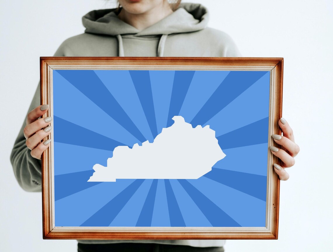 Retro Kentucky Travel Poster, Cute Dorm Decor