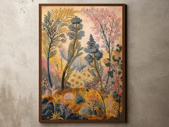 Henri Rousseau Print Poster Tropical Decor Botanical Jungle Exhibition Vintage Wall Art