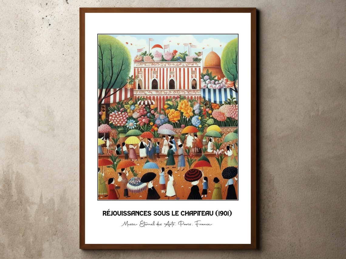 Rejouissances Sous Le Chapiteau 1901 Circus Fair Vintage Poster