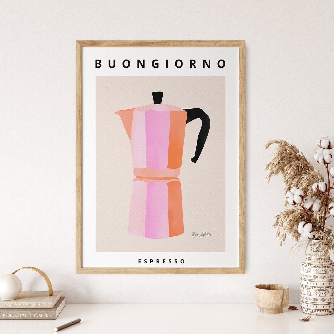 Modern Coffee Poster Print, Eclectic Kitchen Wall Art - Image 5
