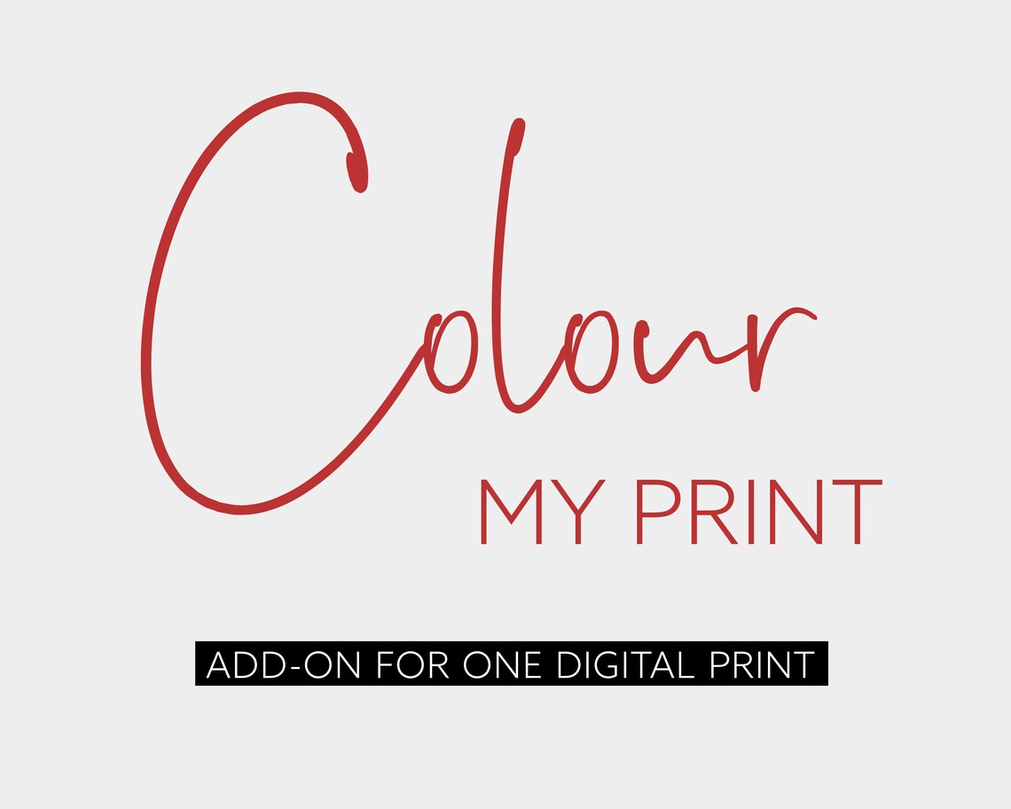 Colour My Print Custom Personalized Wall Art