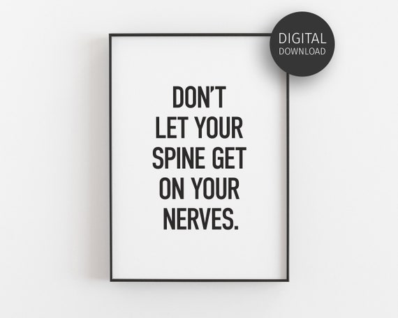 Chiropractic Print Fun Office Decor For Chiropractor Spine Whisperer Art Funny Chiro Poster Chiropractic Gifts Wall Art