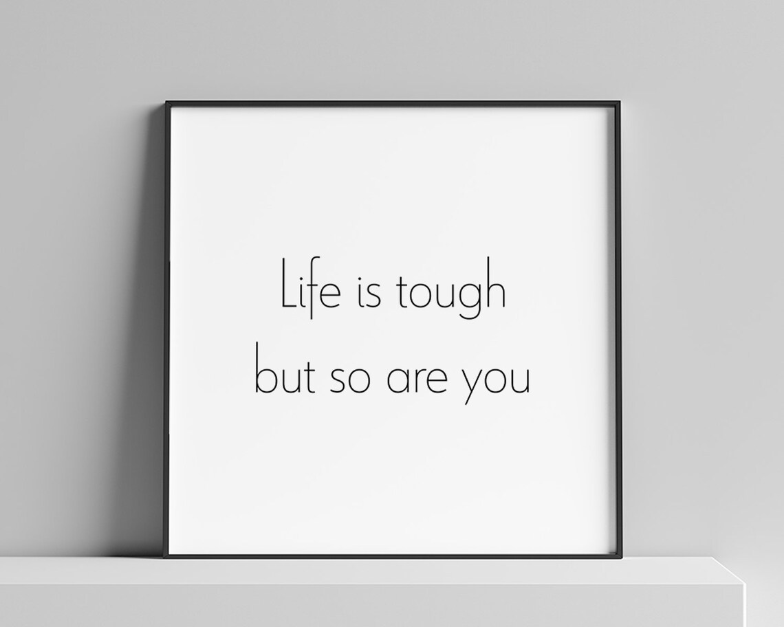 Inspirational Life Quote Minimalist Art Print - Image 2