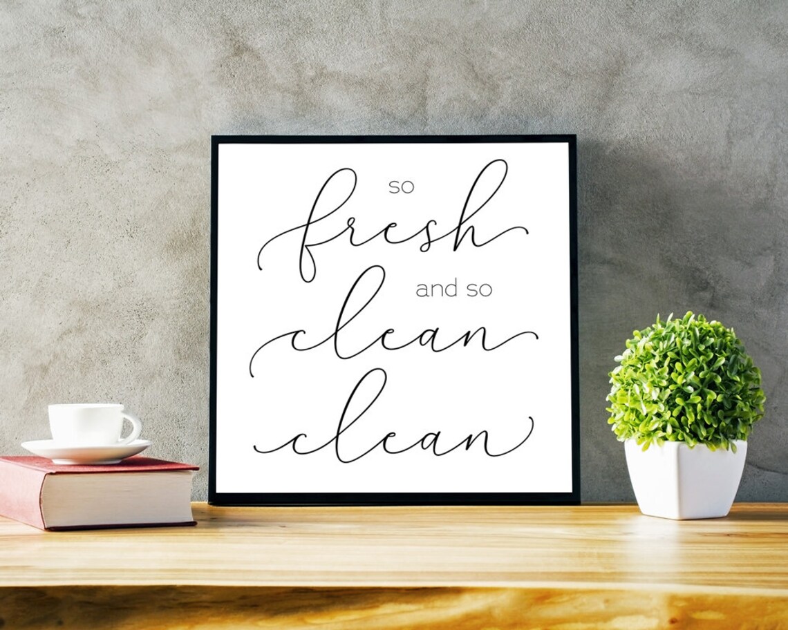 So Fresh And So Clean - Minimalist Poster Print - Image 3