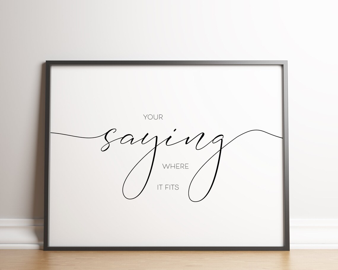 Custom Quote Calligraphy Print, Minimalist Poster - Image 3