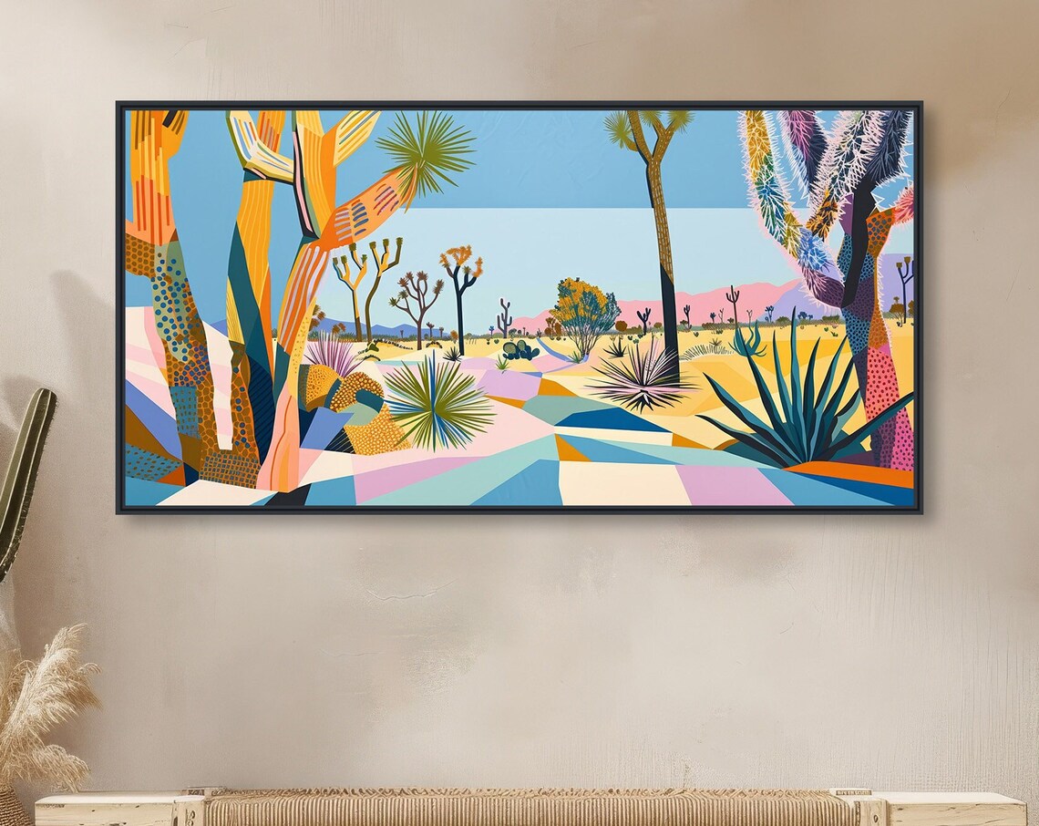 Sunstone Flats Desert Landscape Art Print, Southwestern