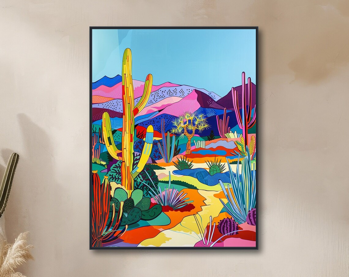 Desert Landscape Painting, Southwestern Art Print